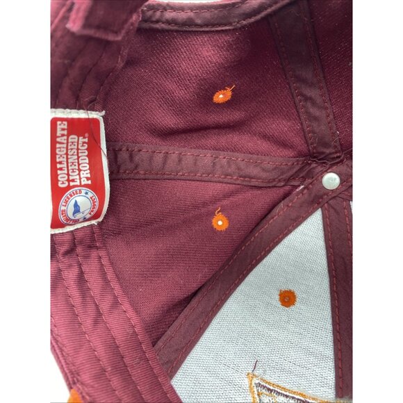 Virginia Tech Hokies Maroon Cap Hat VT Hook & Loop NCAA Signatures - Picture 8 of 9